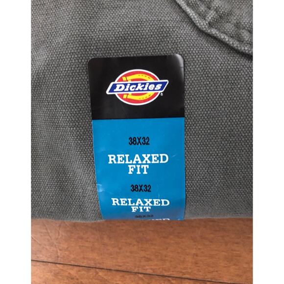 NWT Dickies Carpenter jean relaxed fit straight fit green size 38 x 32 - Picture 11 of 12